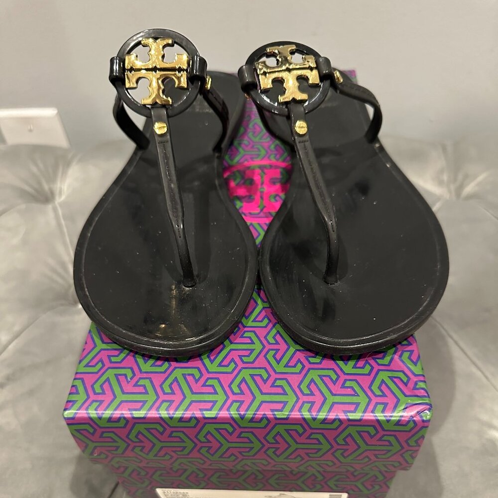 TORY BURCH MINI MILLER JELLY THONG SIZE 7 SHOE